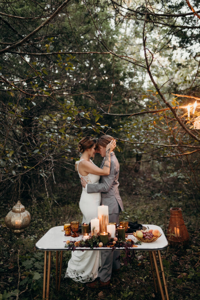 Tucked into the woods of the wedding venue for perfect private moments. 