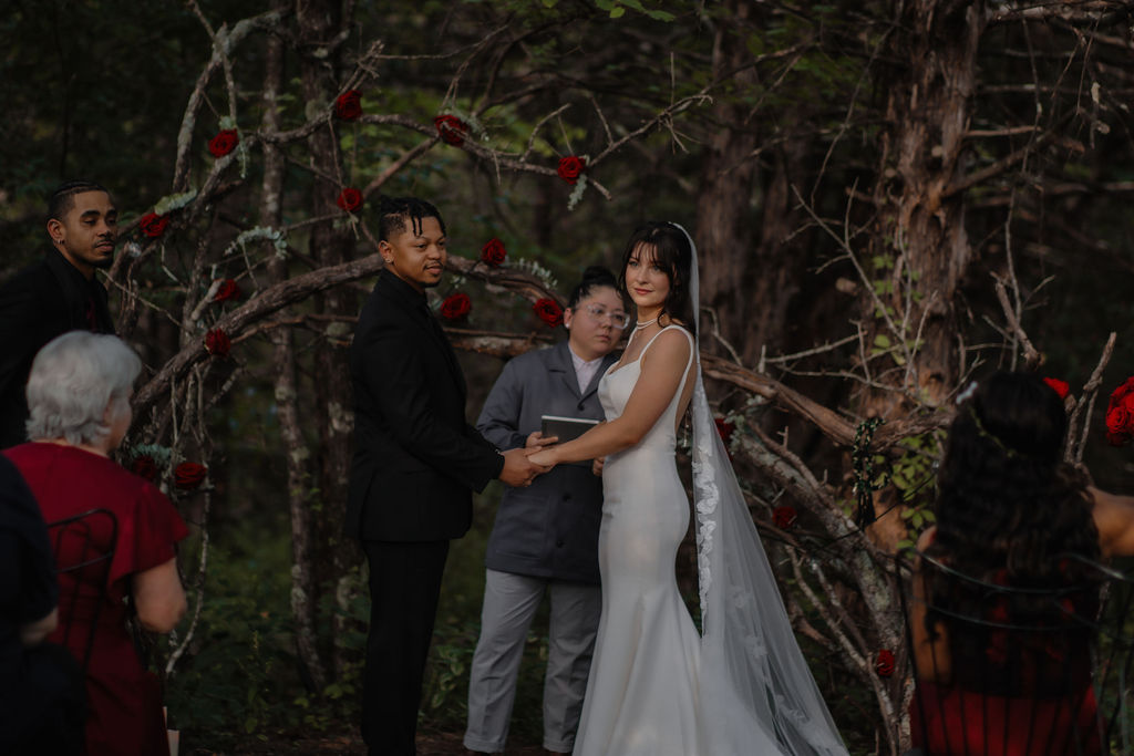 Twilight Wedding in the woods